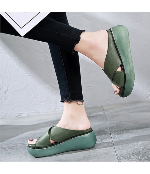 Sandals Soft Wedges Shoes Platform Casual