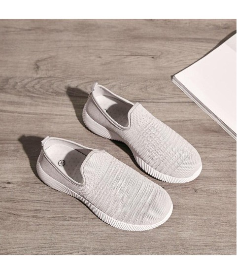 Loafers Shoes Mesh Flats Shoes Summer Slip-On Gingham