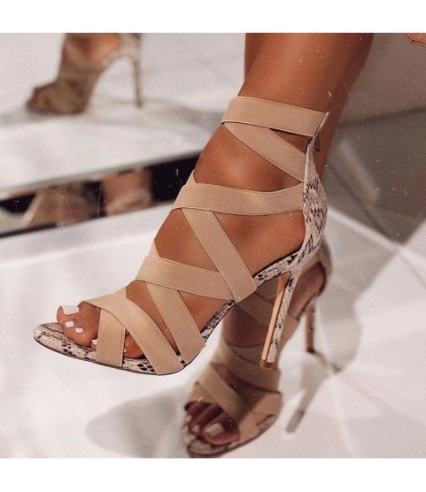 High Heels Gladiator Ankle Strap Sandals