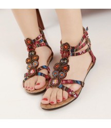 Designer Gladiator Sandals  Bohemia Sandals Flat Ethnic