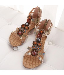Designer Gladiator Sandals  Bohemia Sandals Flat Ethnic