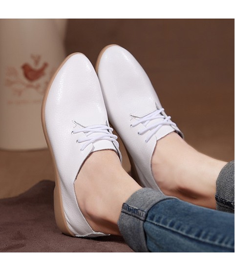 Genuine Leather Flats Fashion Casual Driving Loafers Moccasins Shoes