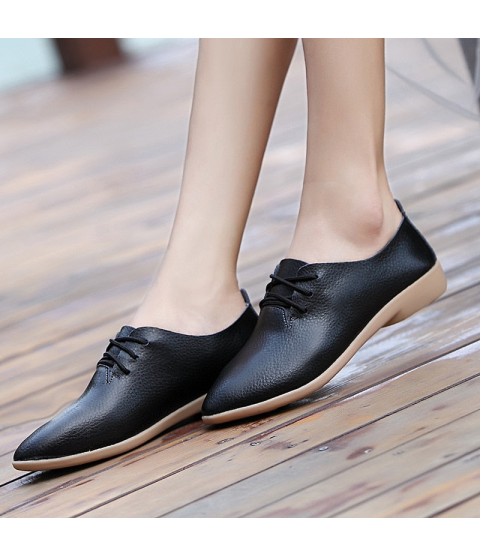 Genuine Leather Flats Fashion Casual Driving Loafers Moccasins Shoes