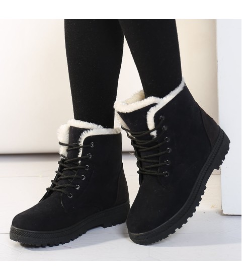 Women Snow Warm Plush Insole Winter Ankle Boots