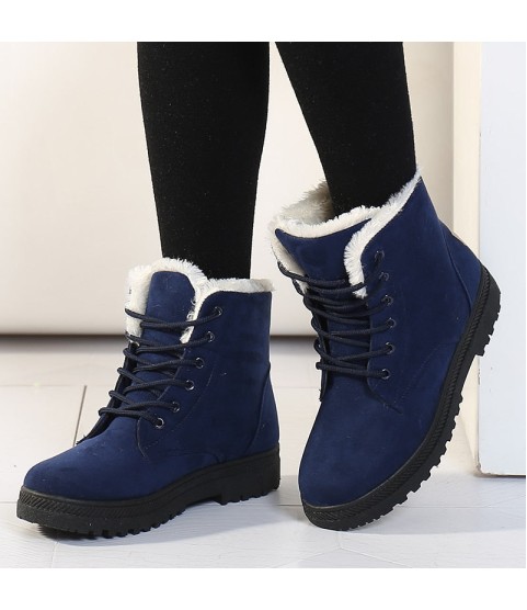 Women Snow Warm Plush Insole Winter Ankle Boots