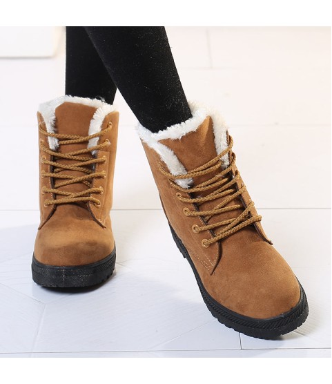 Women Snow Warm Plush Insole Winter Ankle Boots