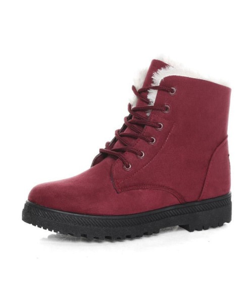Women Snow Warm Plush Insole Winter Ankle Boots
