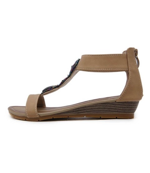 Bohemia Beach Sandals Sweet Ladies Brand Shoes