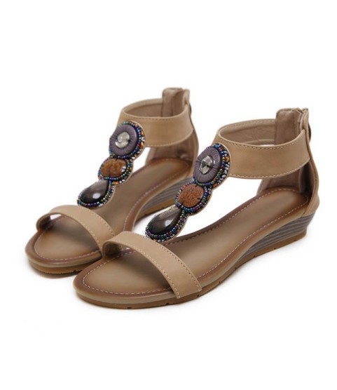Bohemia Beach Sandals Sweet Ladies Brand Shoes