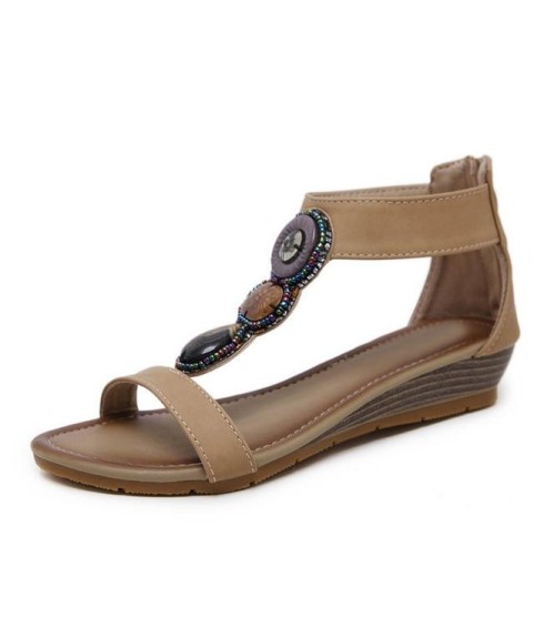 Bohemia Beach Sandals Sweet Ladies Brand Shoes