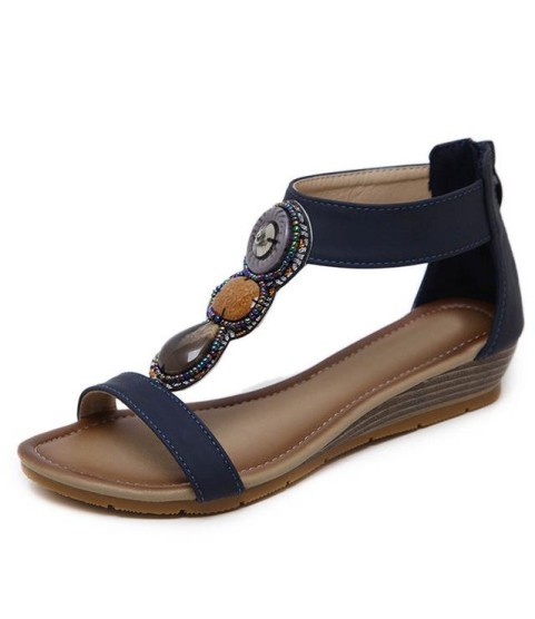 Bohemia Beach Sandals Sweet Ladies Brand Shoes