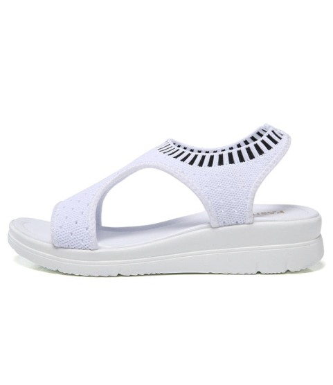Female Summer Wedge Comfortable Slip-on Flat Sandals
