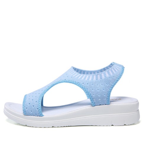 Female Summer Wedge Comfortable Slip-on Flat Sandals