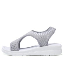 Female Summer Wedge Comfortable Slip-on Flat Sandals