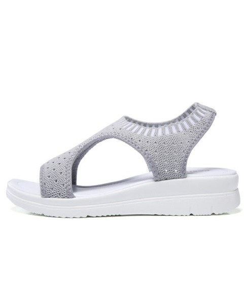 Female Summer Wedge Comfortable Slip-on Flat Sandals