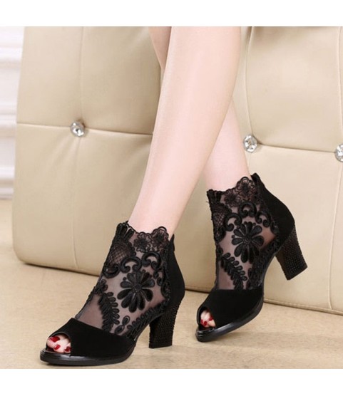 fashion butterfly-knot comfortable zipper sandals