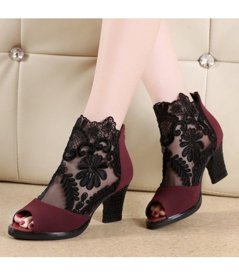 fashion butterfly-knot comfortable zipper sandals