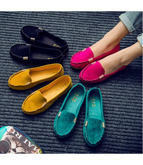 Loafers Candy Color Slip on Flat Shoes
