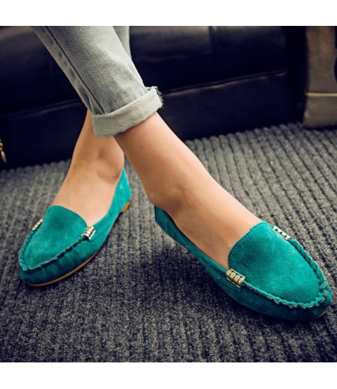 Loafers Candy Color Slip on Flat Shoes