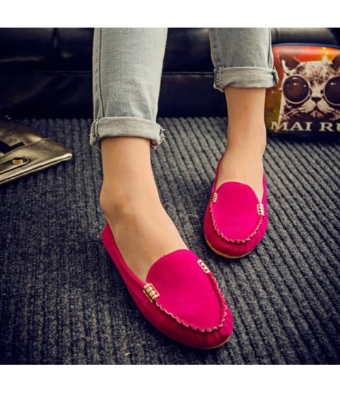 Loafers Candy Color Slip on Flat Shoes