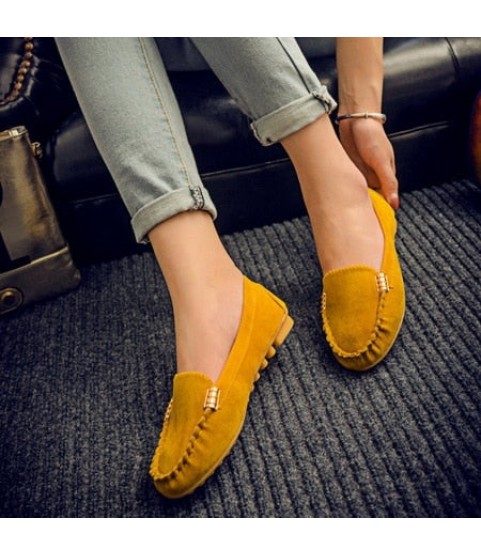 Loafers Candy Color Slip on Flat Shoes