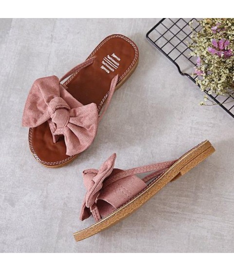 Flat  beaded fashion low slope slippers Sandals