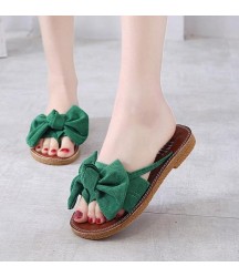 Flat  beaded fashion low slope slippers Sandals