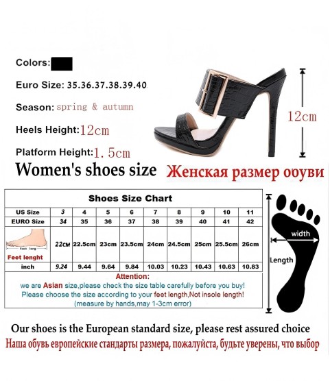 Fashion Gladiator  PU Women Thin High Heels Sandals Slip-On