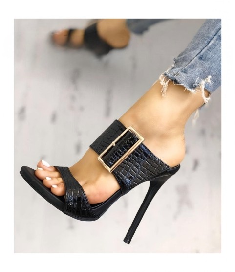 Fashion Gladiator  PU Women Thin High Heels Sandals Slip-On